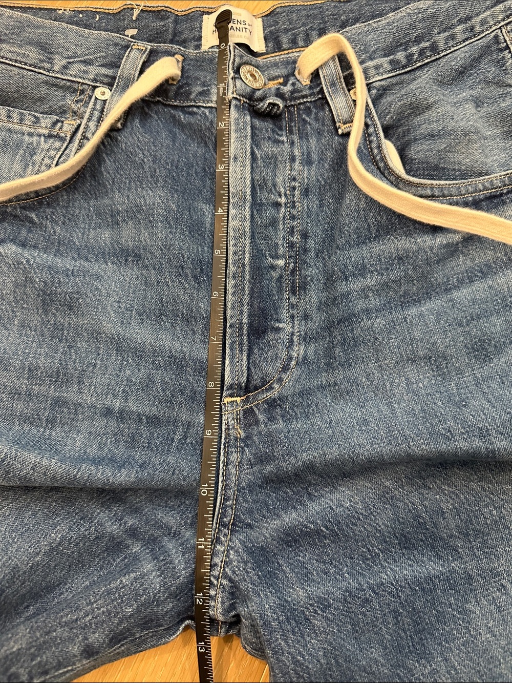 Citizens of Humanity Brynn Trouser Jeans in Atlantis Size 27 Drawstring Wide Leg - Picture 16 of 16